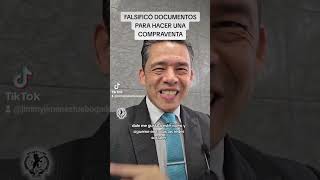 FALSIFICÓ DOCUMENTOS PARA HACER UNA COMPRAVENTA [upl. by Atnahsa]