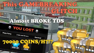 This GAMEBREAKING GLITCH Almost BROKE TDS  Tower Defense Simulator [upl. by Tingley619]