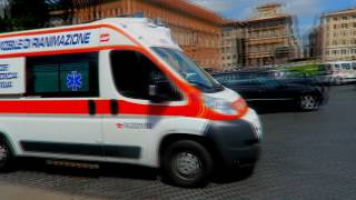 Emergency ambulance in rome [upl. by Halona]