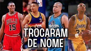 10 jogadores que TROCARAM DE NOME durante a carreira [upl. by Ratna]