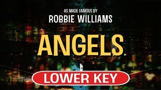 Angels Karaoke Lower Key  Robbie Williams [upl. by Biron]