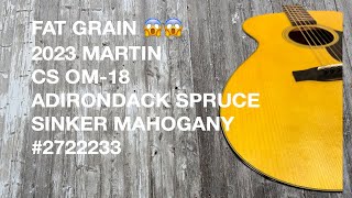 2023 Martin Custom Shop OM18 Adirondack Sinker Mahogany Demo [upl. by Ennaehr]