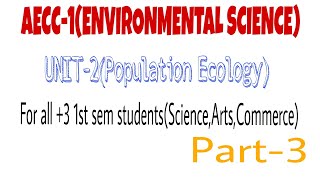 Population GrowthNatalityMortalityAECC1EVSUnit2Population Ecology [upl. by Fisk]