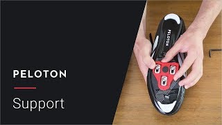 How to Attach Your Cleats  Peloton Support [upl. by Attela37]