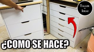 COMO SE HACE  RANURAS PARA FRENTES DE CAJON EN MUEBLES DE MELAMINA O MADERA [upl. by Daryl]