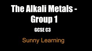 Group 1 Alkali Metals  GCSE Chemistry [upl. by Oniuqa]