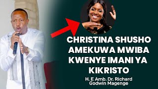 CHRISTINA SHUSHO AMEKUWA MWIBA KWENYE IMAN YA KIKRISTO [upl. by Ymereg]