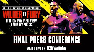 Wilder vs Fury 2 Final Press Conference  Watch Live [upl. by Isleen]