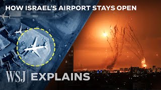 While Missiles Fly Flights Land How Israel’s Airport Stays Open  WSJ [upl. by Assiroc288]