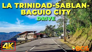 Drive From La Trinidad  Sablan  Baguio City  4K Morning Drive from La TrinidadSablanBaguio City [upl. by Ecidnak949]