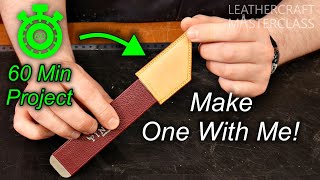 🔪How To Make A Skiving Knife Sheath  Build Along Project [upl. by Leonor]