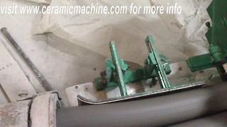 Automatic cutting machine for pug mill in ceramic industry [upl. by Asenab]