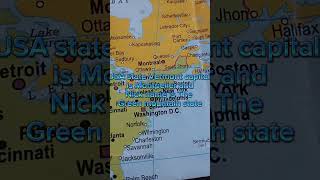 USA state Vermont capital and nick name is [upl. by Batha]