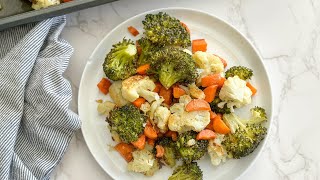 Simple Classic Roasted Vegetables Recipe [upl. by Eldorado]