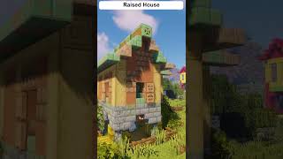 Epic Raised House with Horse Stable in Minecraft You Wont Believe How Easy It Is minecraft [upl. by Yrod]