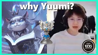 the Reason why EDG Meiko chose YUUMI as his Worlds Skin lpl [upl. by Kaufman]