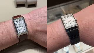 JaegerLeCoultre Reverso Tribute Small seconds white dial Q713842J vs Classic Q3858522 [upl. by Orji]