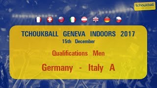 Tchoukball Geneva Indoors 2017  Nations Cup Men  Germany  Italy A [upl. by Ydal232]