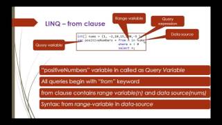 C Beginner to advanced  Lesson 52  LINQ part 3 Query syntax [upl. by Onateyac199]