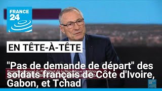 JM Bockel  quotPas de demande de départ des soldats français de Côte dIvoire du Gabon du Tchadquot [upl. by Dukey]