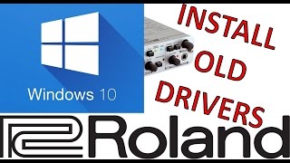 Tutorial Newest Method Install old RolandEdirol drivers on Windows 10 Updated [upl. by Hausner]