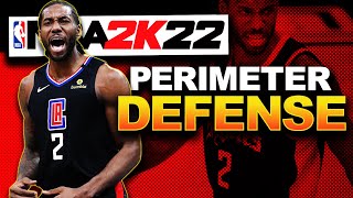 NBA 2k22 DEFENSE  PERIMETER DEFENSE CHANGES [upl. by Enala]