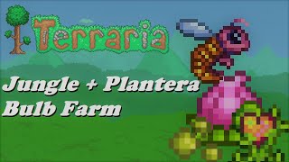 Terraria  Jungle  Plantera Bulb Farm [upl. by Etsirk198]