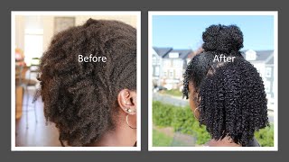 Wash n Go  CHEVEUX CREPUS 4C [upl. by Yrocaj]