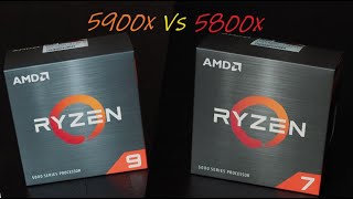 AMD 5900x vs 5800x Which is better [upl. by Rainger]