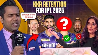 IPL 2025  Aakash Chopra Revealed KKR Going To Retained These Players Before IPL Mega Auction 2025 [upl. by Kenay]