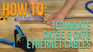 How to Terminate a 2Piece RJ45 Connector with Load Bars [upl. by Oba]