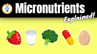 Learn the Micronutrients Vitamins and minerals explained for beginners  PE Buddy [upl. by Azmah]