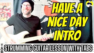 Stereophonics  Have A Nice Day Strumming Intro Guitar Lesson  Tab  Tutorial [upl. by Murvyn]