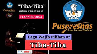 FLS2N 2023  Karaoke TIBATIBA Instrumen Lagu wajib Pilihan 2  Mas Guru [upl. by Llevel14]