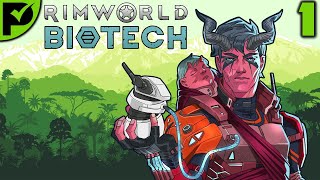 Starting with something  Rimworld Biotech Ep 1 Rimworld Tropical Rainforest Randy 500 [upl. by Mavis376]