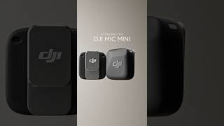 Meet DJI Mic Mini  A wireless microphone that packs powerful performance into an ultralight body [upl. by Stewart]