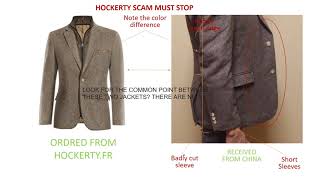 HOCKERTY ARNAQUE SCAM 7over358 CHINESE BAD QUALITY [upl. by Htidra307]