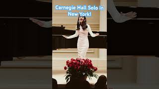 Carnegie Hall solo in New York carnegiehall newyork nyc singing singingcompetition [upl. by Aicnelev745]