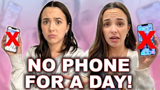 NO PHONE FOR A DAY CHALLENGE  Merrell Twins [upl. by Maharba373]