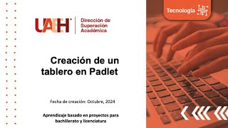 PBL  Creación de un tablero en Padlet [upl. by Anrat384]