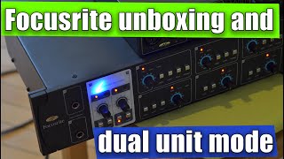 Focusrite Liquid Saffire 56 unboxing and dual unit mode [upl. by Otter]