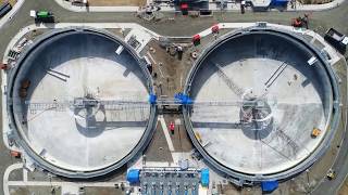 Mangere BNR Waste Water Treatment Plant progress [upl. by Eedia]