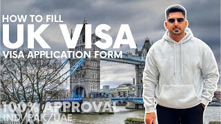 How to Fill UK Visitor Visa Application Form  UK Ka Visitor Visa Application Form Kaise Fill Karein [upl. by Gnahk43]