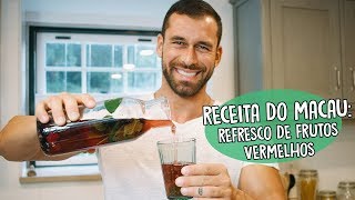 Receita do Macau Refresco de Frutos Vermelhos [upl. by Muldon]