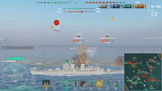 World of Warships  Encounter in Mode Shuffle  2468 BXP  Held at bay [upl. by Devon388]