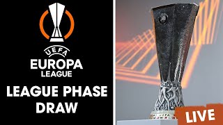 Europa League draw  LIVE [upl. by Anaile]