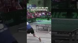 Timo Boll with a CRAZY Table Tennis Shot 🏓😎 [upl. by Faith]