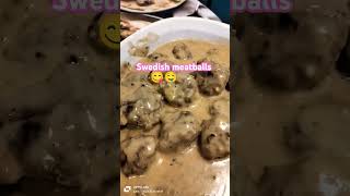 Swedish meatballs recipe 🤤😋 done cooking  ready to eat [upl. by Esirehc]