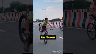 cycle stunt crashed rolling stoppie challenge cycle stunt Rider crashed reels shortsviral [upl. by Johnson]