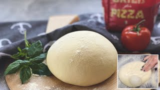 Pizzateig Rezept aus Hartweizengrieß Semola  Pizza dough 🍕 [upl. by Lucine930]